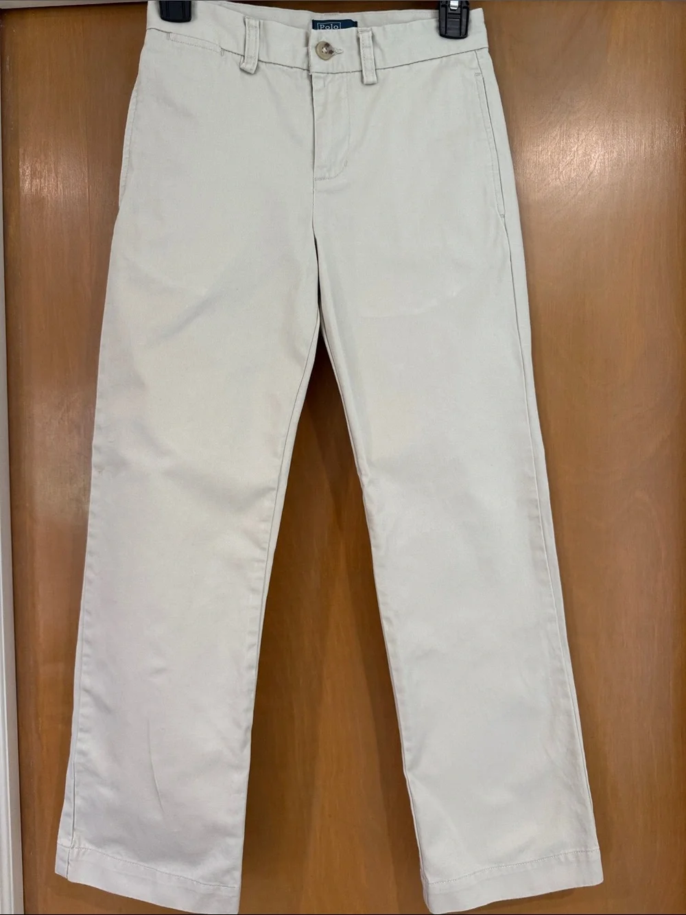 Ralph Lauren Cream Straight-Leg Chino Pants